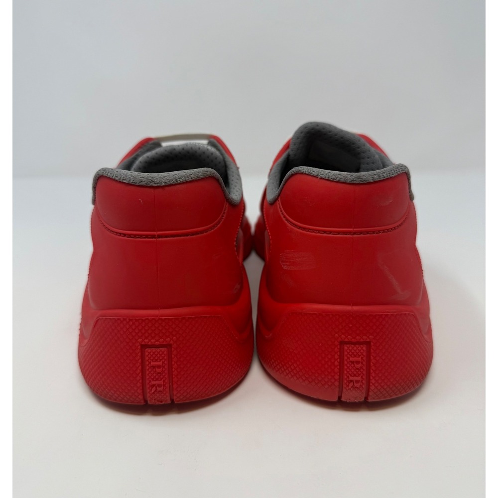 Prada Americas Cup Rubber Sneaker Red Size 8 US 7 Prada - Picture 5 of 8